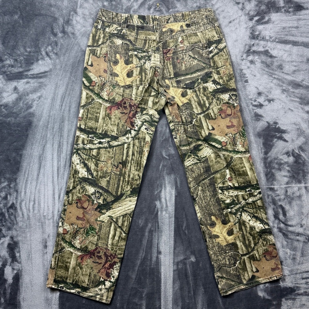 Mossy Oak Pants Mens 36x32 Green Camo Break-Up Infinity Cotton Hunting Trousers - Picture 7 of 8